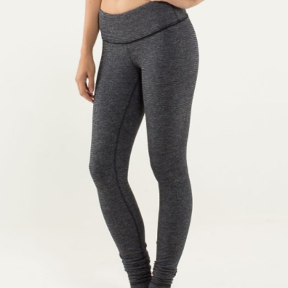 lululemon athletica Pants - Lululemon Wunder Under Pant Coal Mini Check Pique